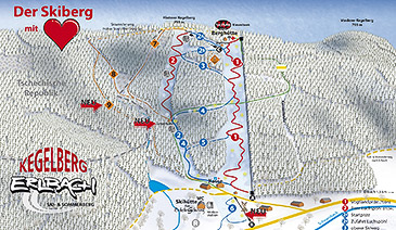 Pistenplan Skigebiet Erlbach - Kegelberg